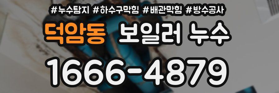 덕암동 보일러 누수