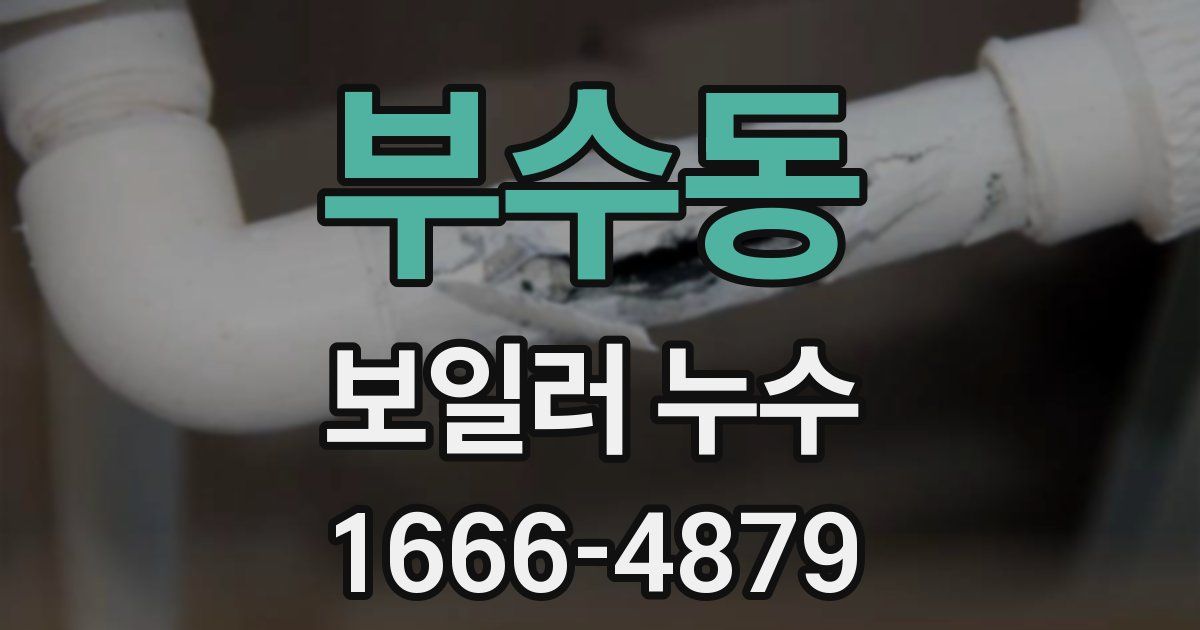 부수동 보일러 누수