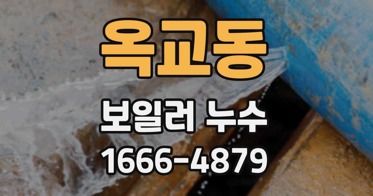 옥교동 보일러 누수