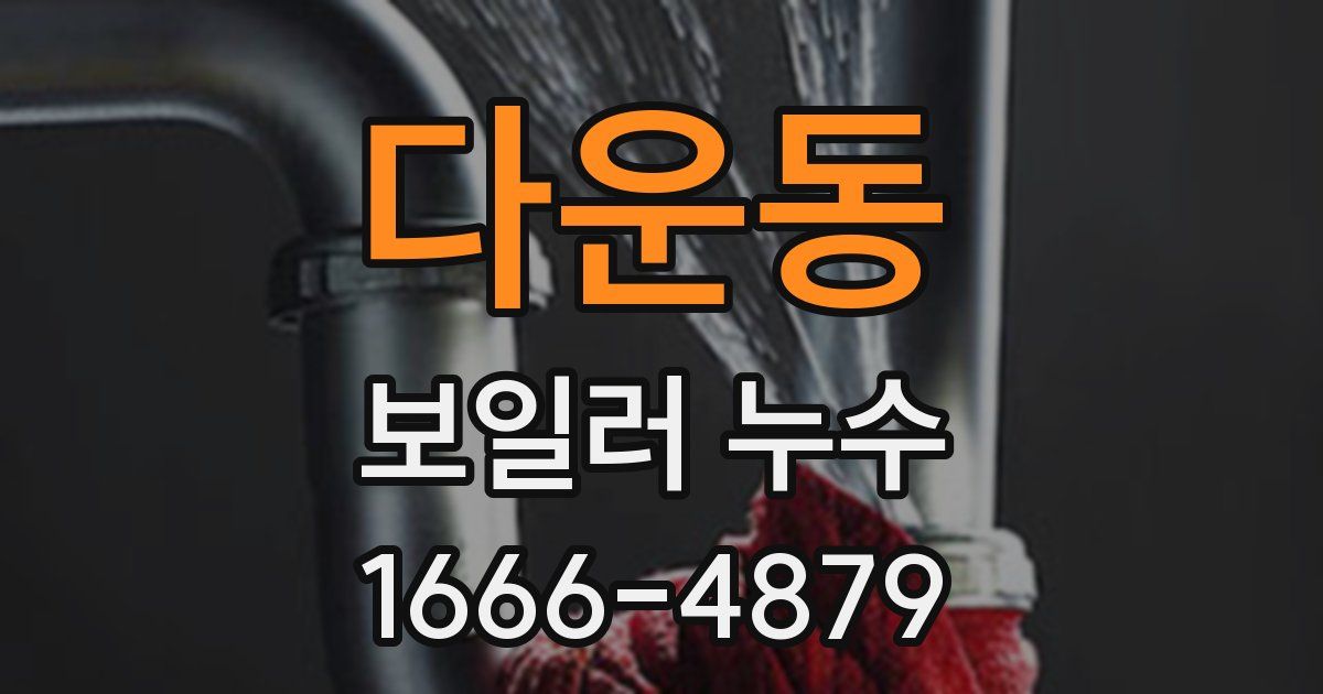 다운동 보일러 누수