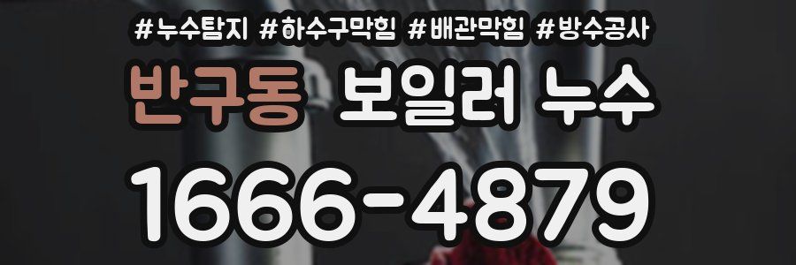 반구동 보일러 누수