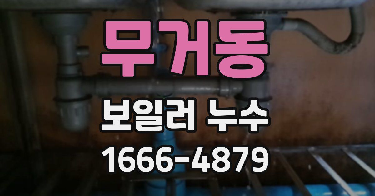 무거동 보일러 누수
