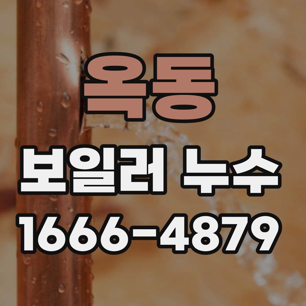 옥동 보일러 누수