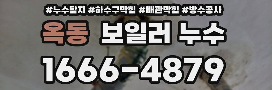 옥동 보일러 누수