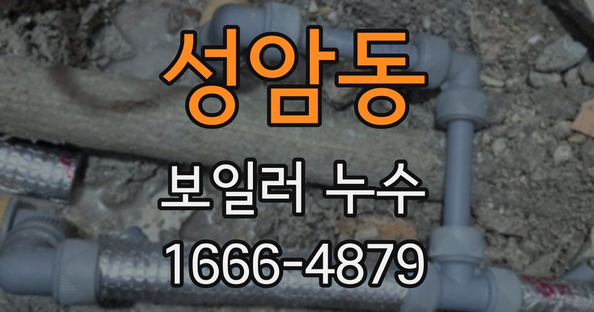성암동 보일러 누수