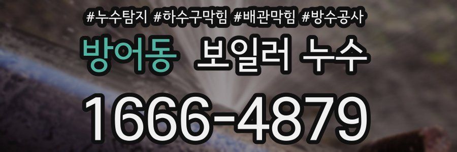 방어동 보일러 누수