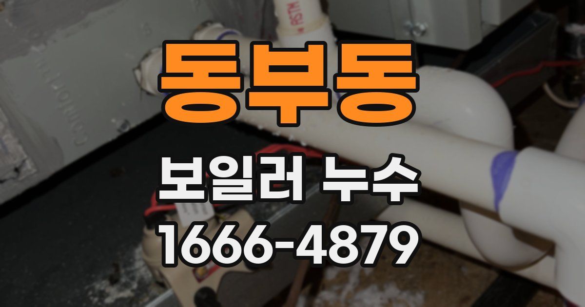 동부동 보일러 누수