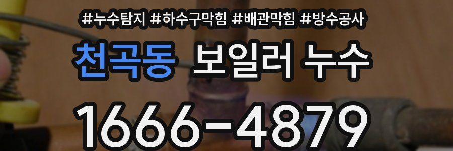 천곡동 보일러 누수