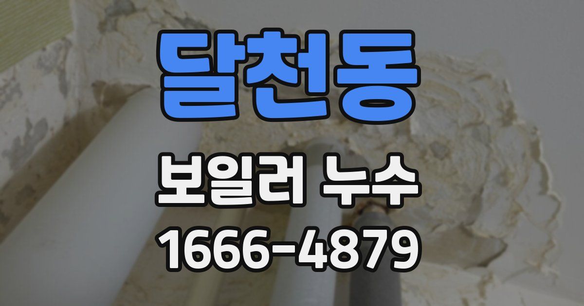 달천동 보일러 누수