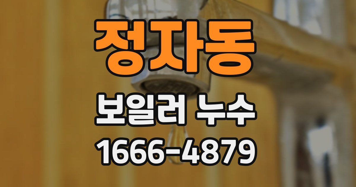 정자동 보일러 누수