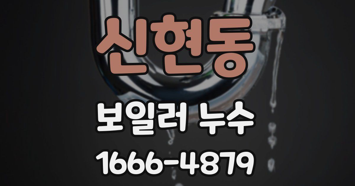 신현동 보일러 누수