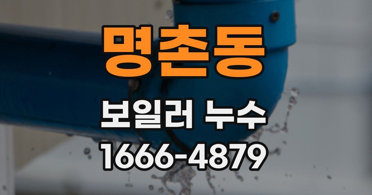 명촌동 보일러 누수