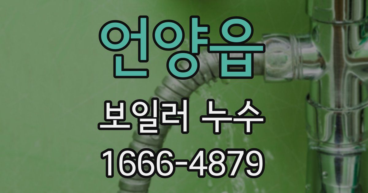 언양읍 보일러 누수