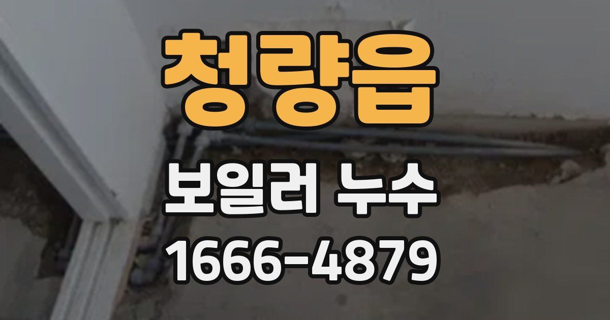 청량읍 보일러 누수
