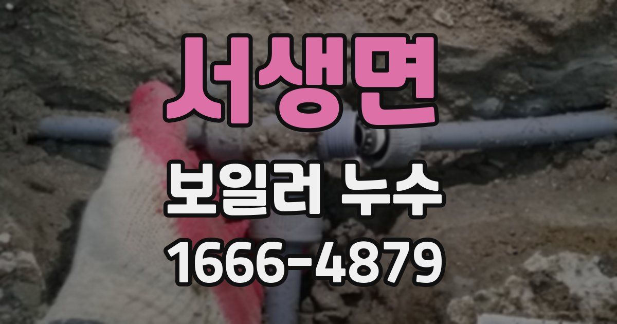 서생면 보일러 누수