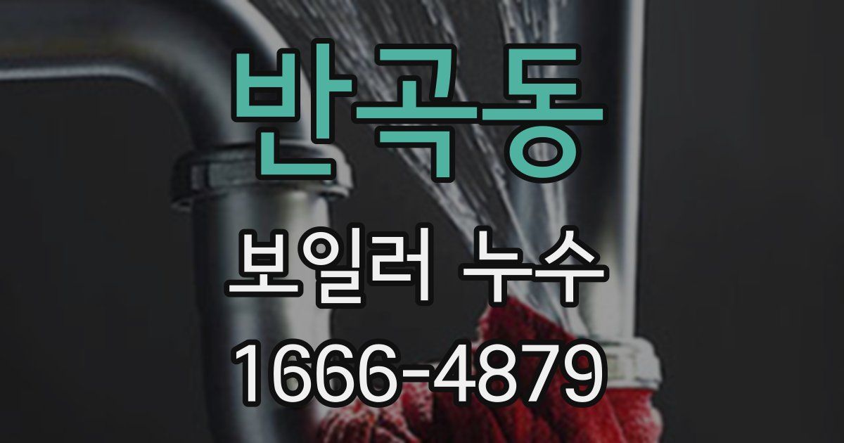 반곡동 보일러 누수