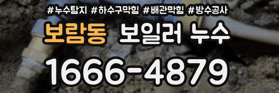 보람동 보일러 누수