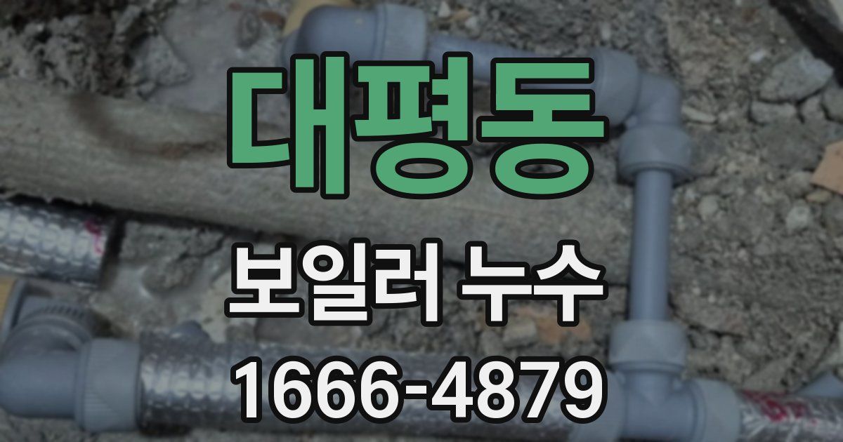 대평동 보일러 누수