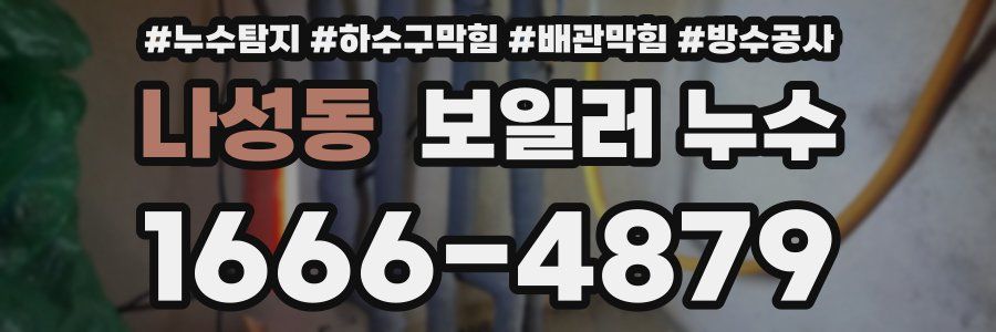 나성동 보일러 누수
