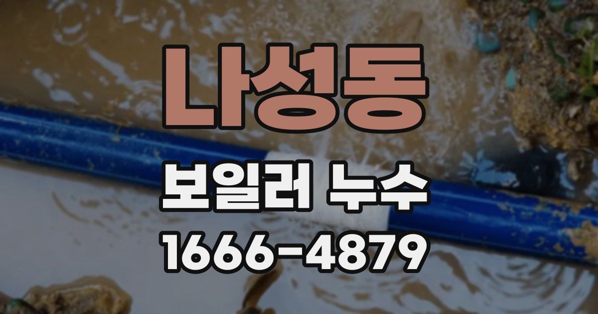 나성동 보일러 누수
