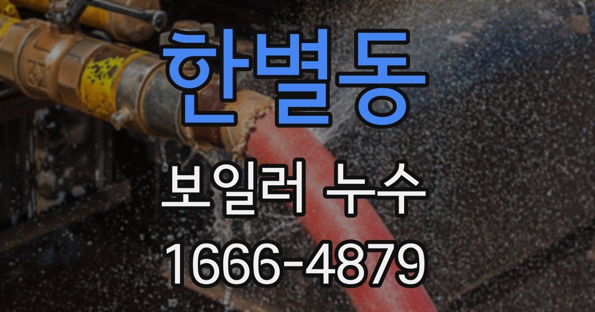 한별동 보일러 누수