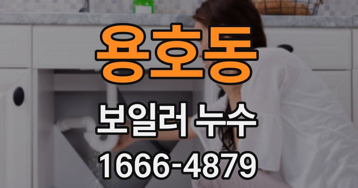 용호동 보일러 누수