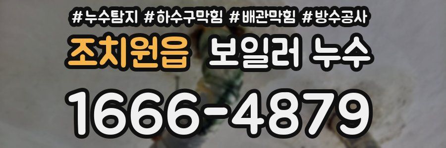 조치원읍 보일러 누수