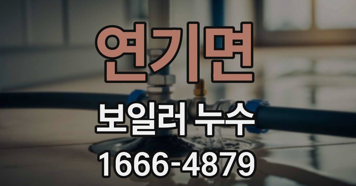 연기면 보일러 누수