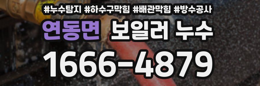 연동면 보일러 누수