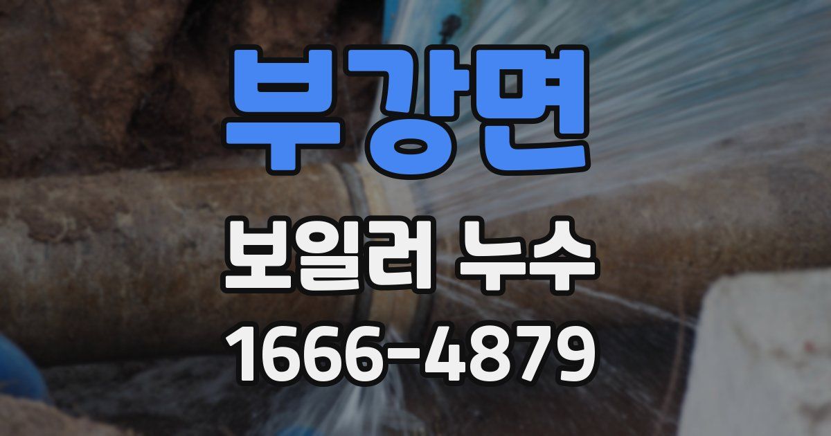 부강면 보일러 누수