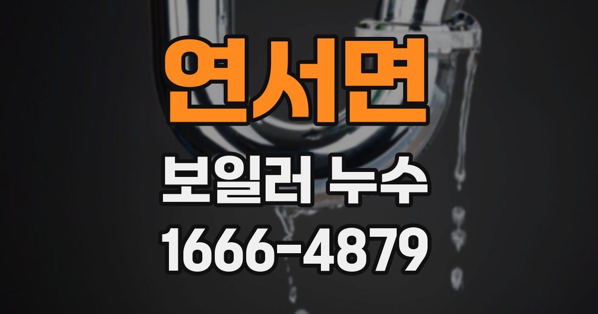 연서면 보일러 누수
