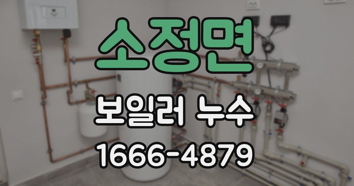 소정면 보일러 누수