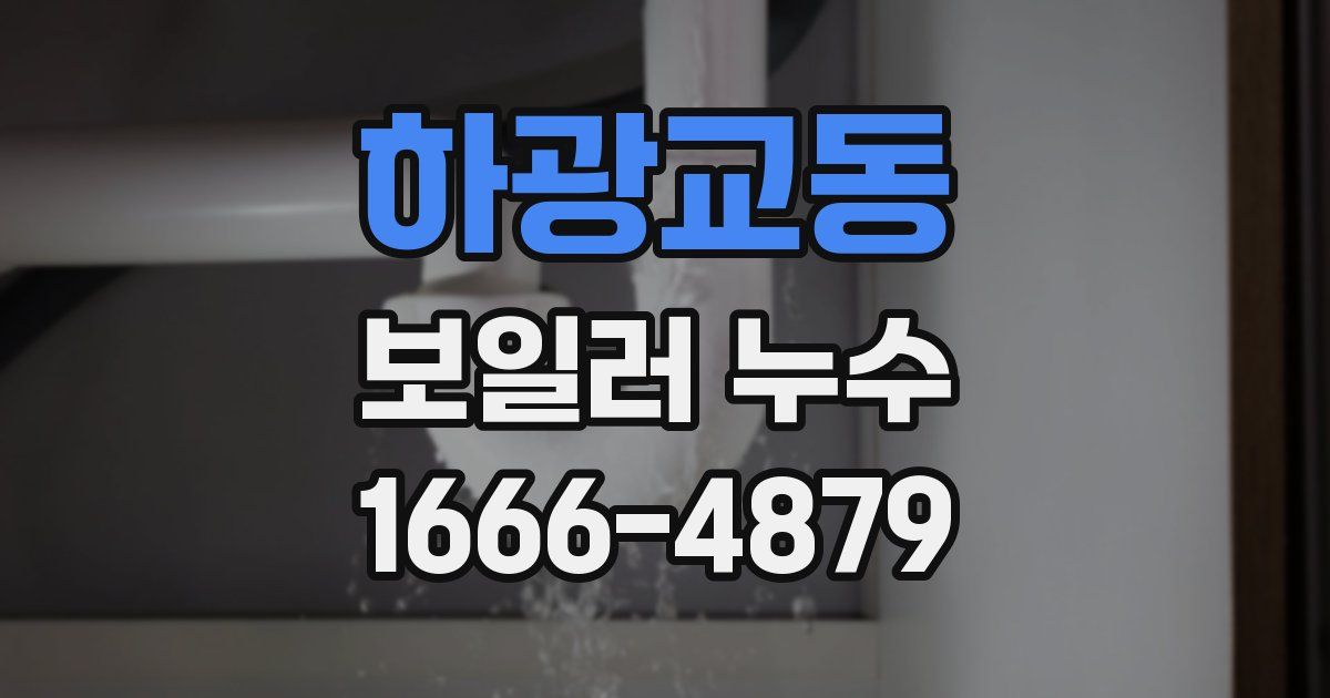하광교동 보일러 누수