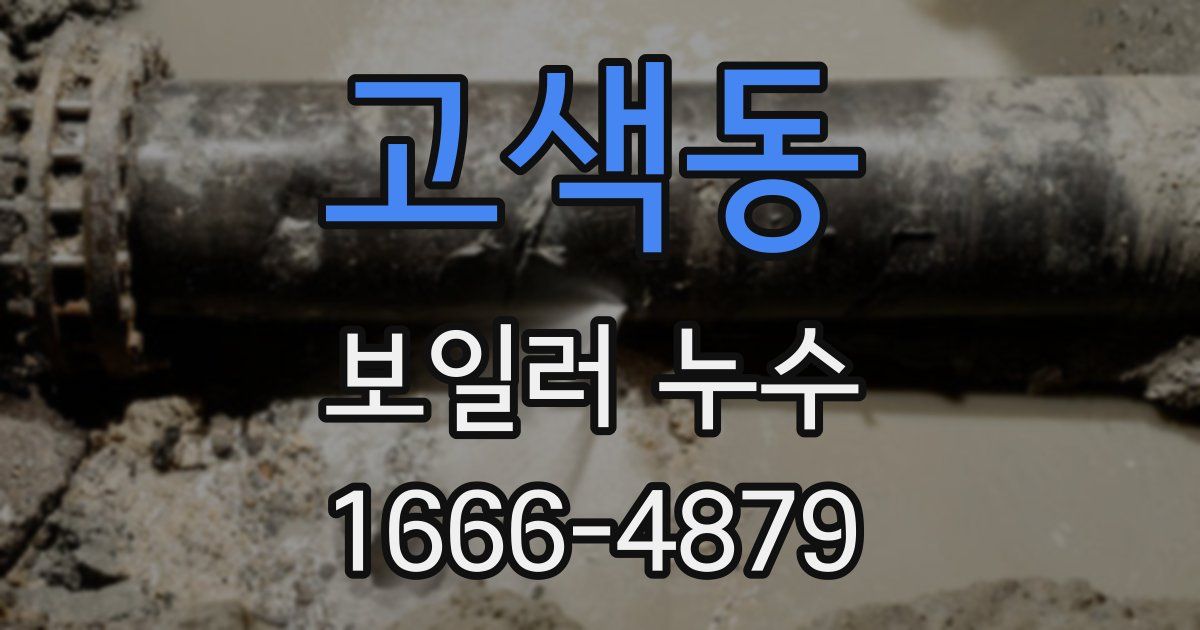 고색동 보일러 누수