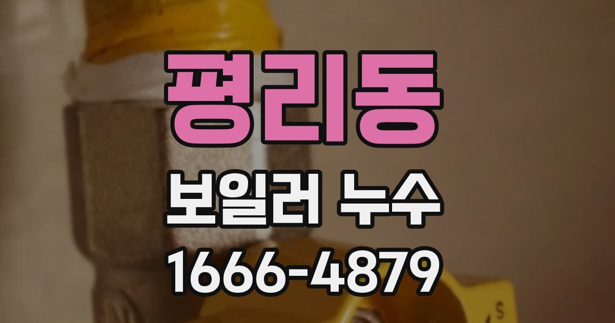 평리동 보일러 누수