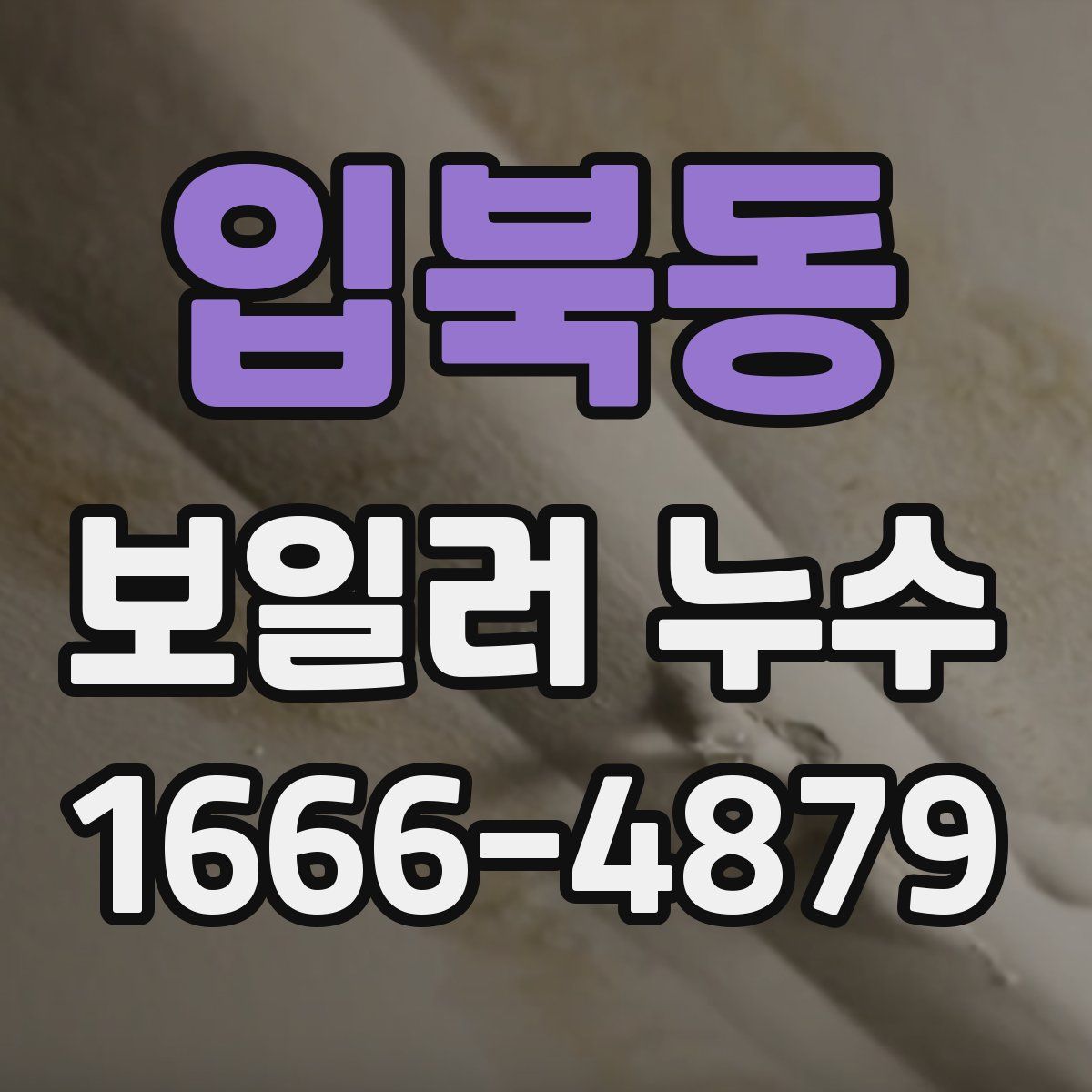 입북동 보일러 누수