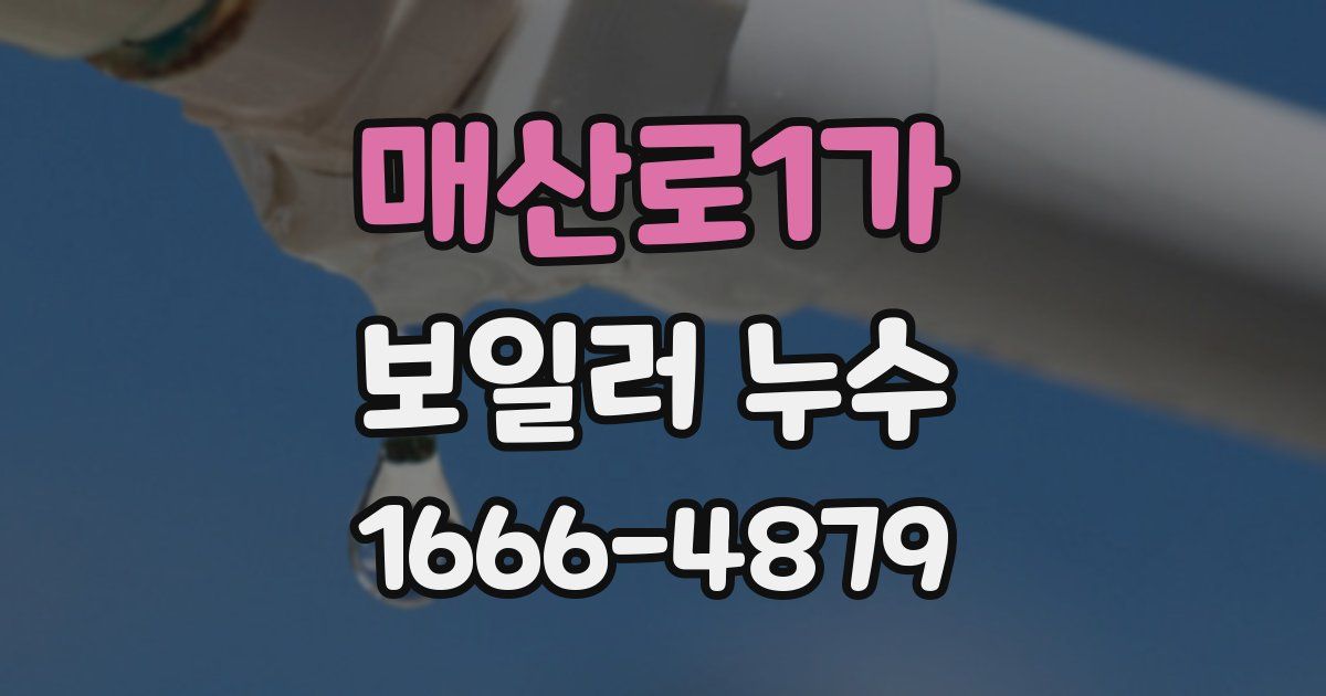 매산로1가 보일러 누수
