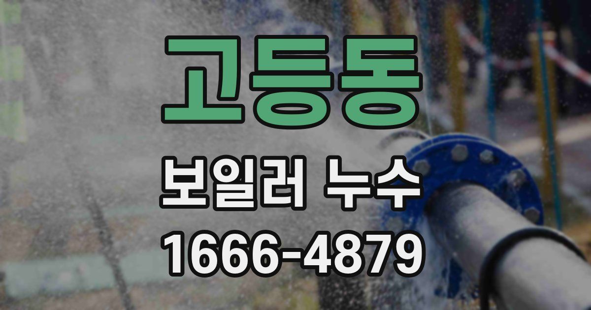 고등동 보일러 누수