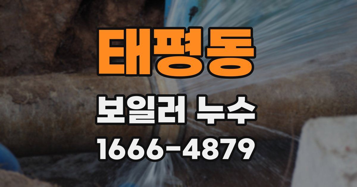 태평동 보일러 누수