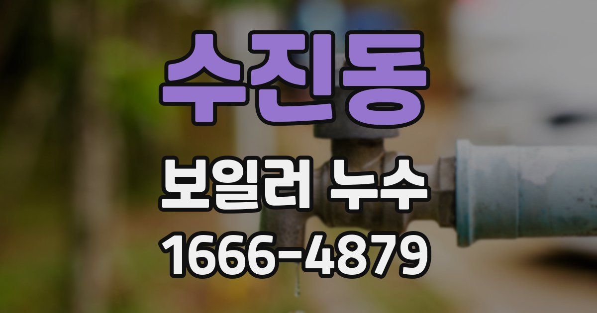 수진동 보일러 누수
