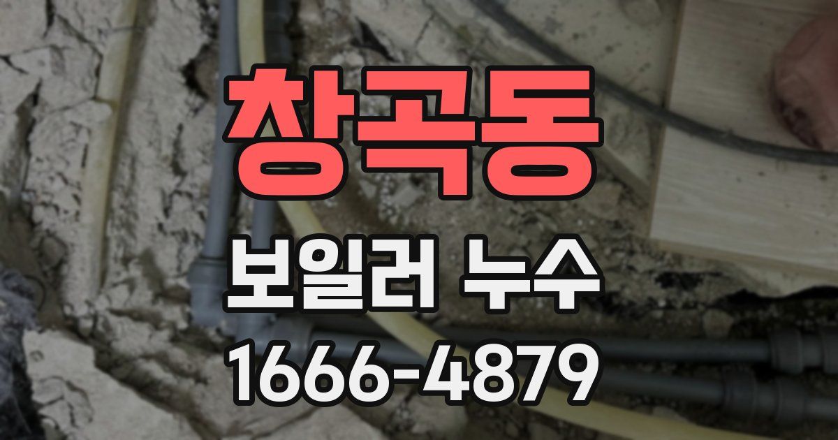 창곡동 보일러 누수