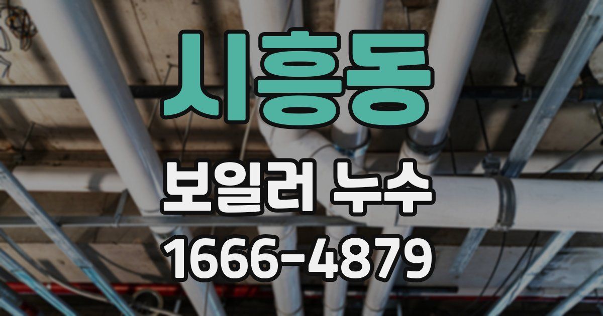 시흥동 보일러 누수