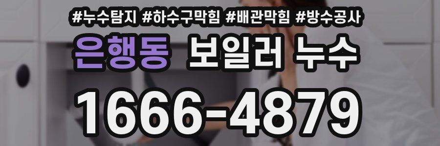 은행동 보일러 누수