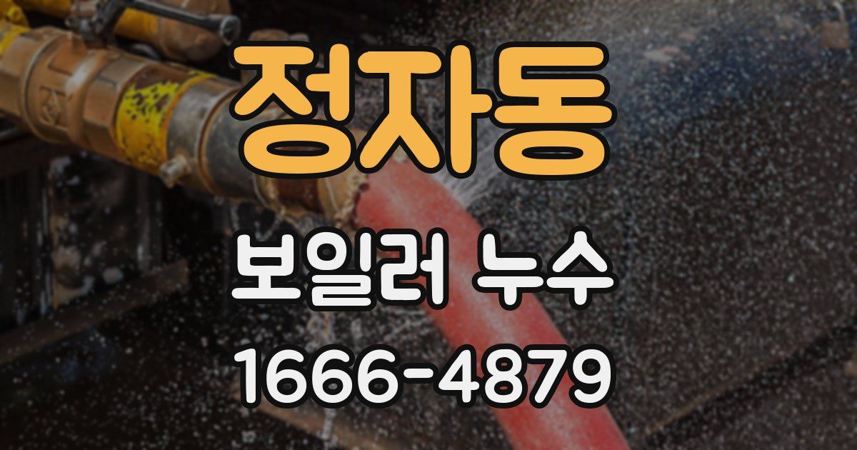 정자동 보일러 누수
