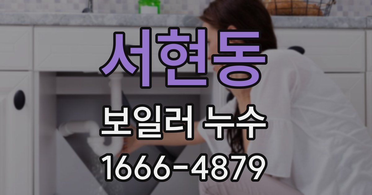 서현동 보일러 누수