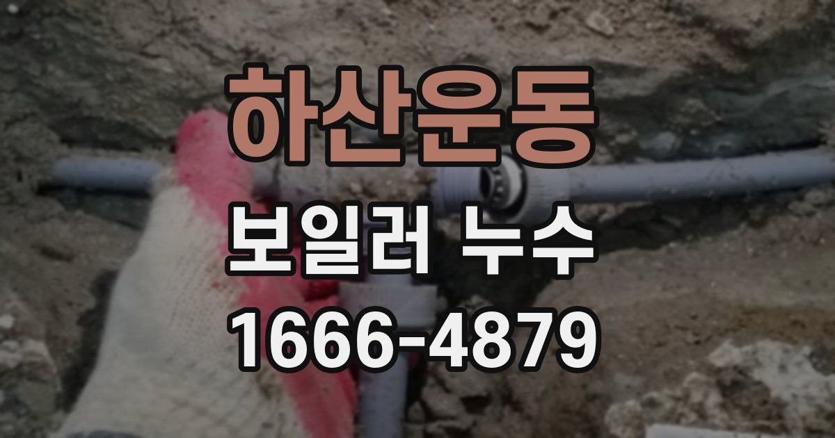 하산운동 보일러 누수