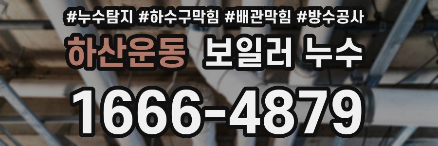 하산운동 보일러 누수