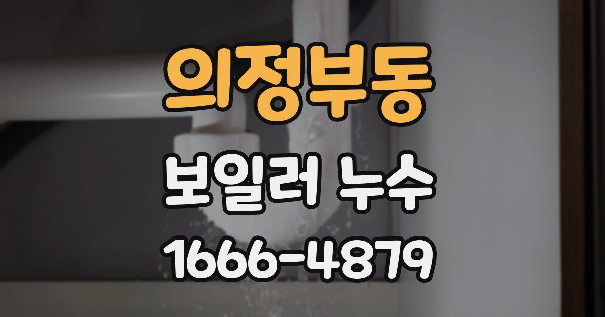 의정부동 보일러 누수