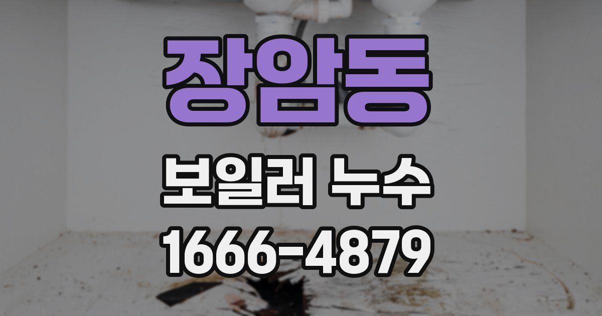 장암동 보일러 누수