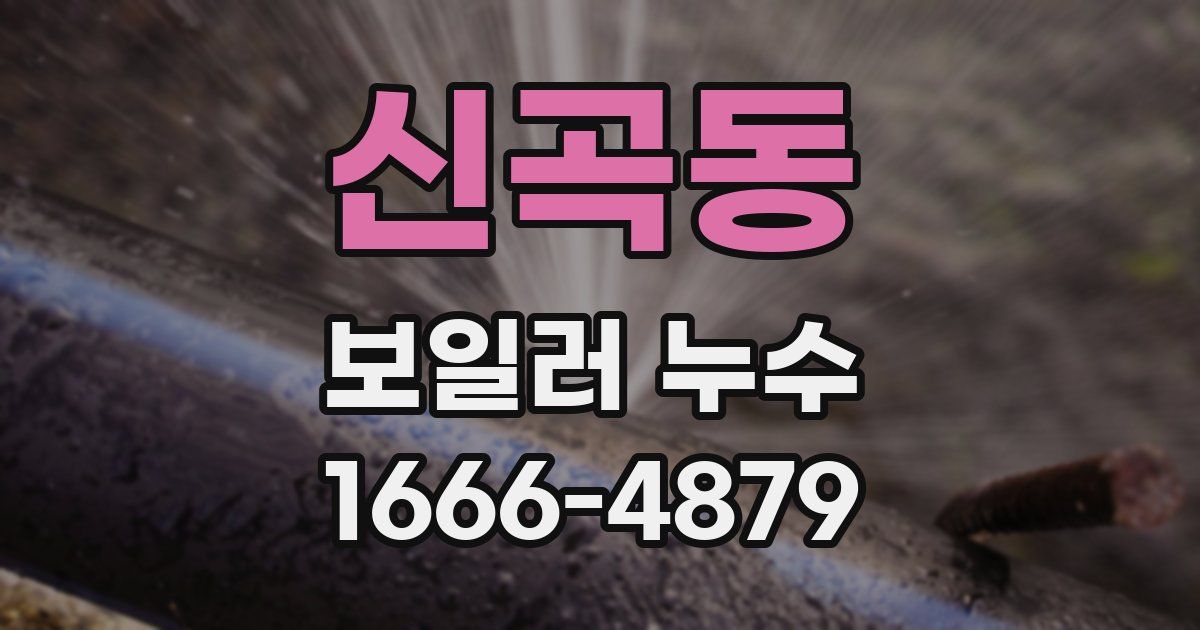 신곡동 보일러 누수